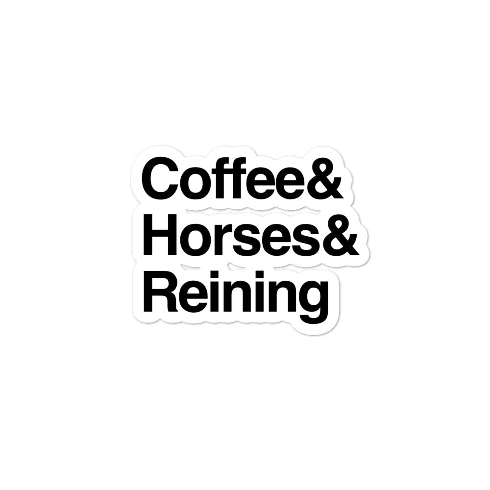 Reining Sticker