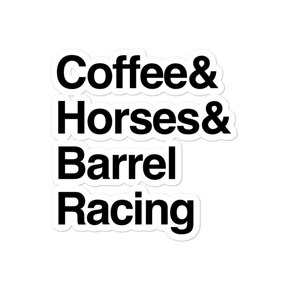 Barrel Racing Sticker