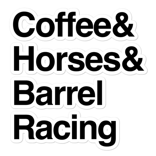 Barrel Racing Sticker