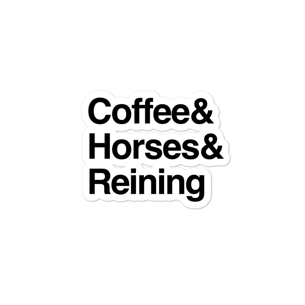 Reining Sticker