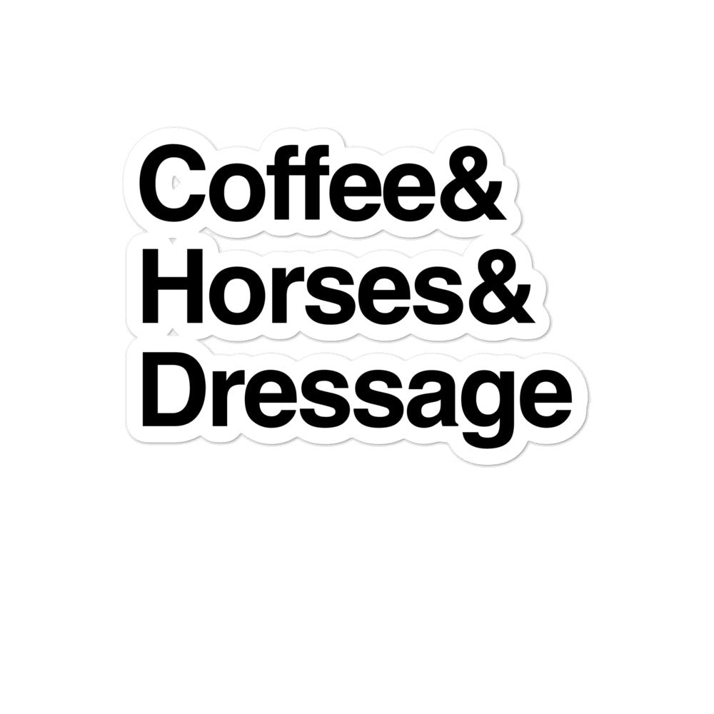 Dressage Sticker