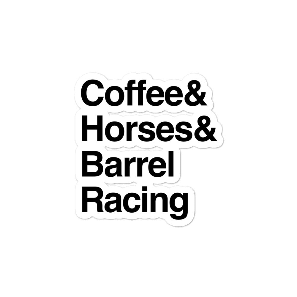 Barrel Racing Sticker