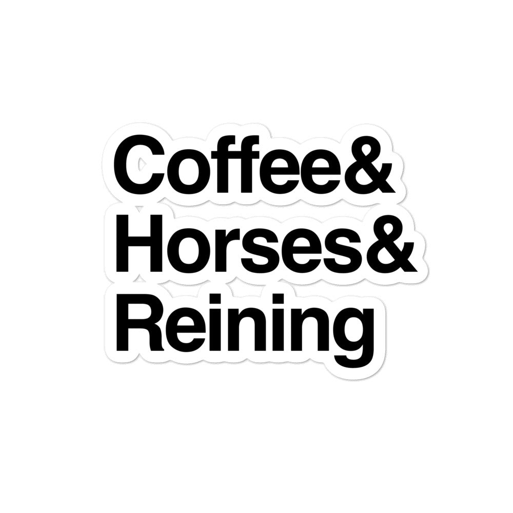 Reining Sticker