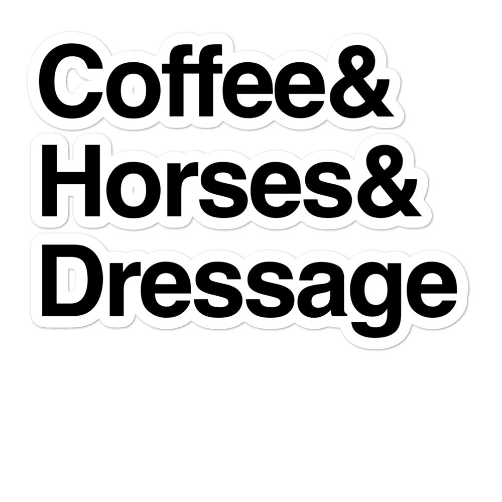 Dressage Sticker