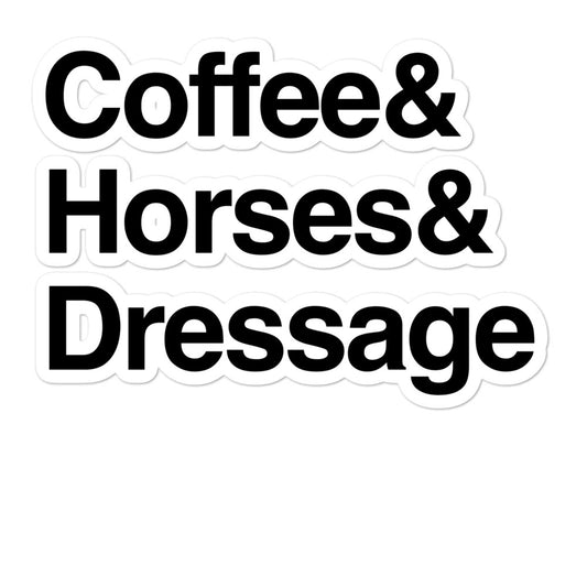 Dressage Sticker