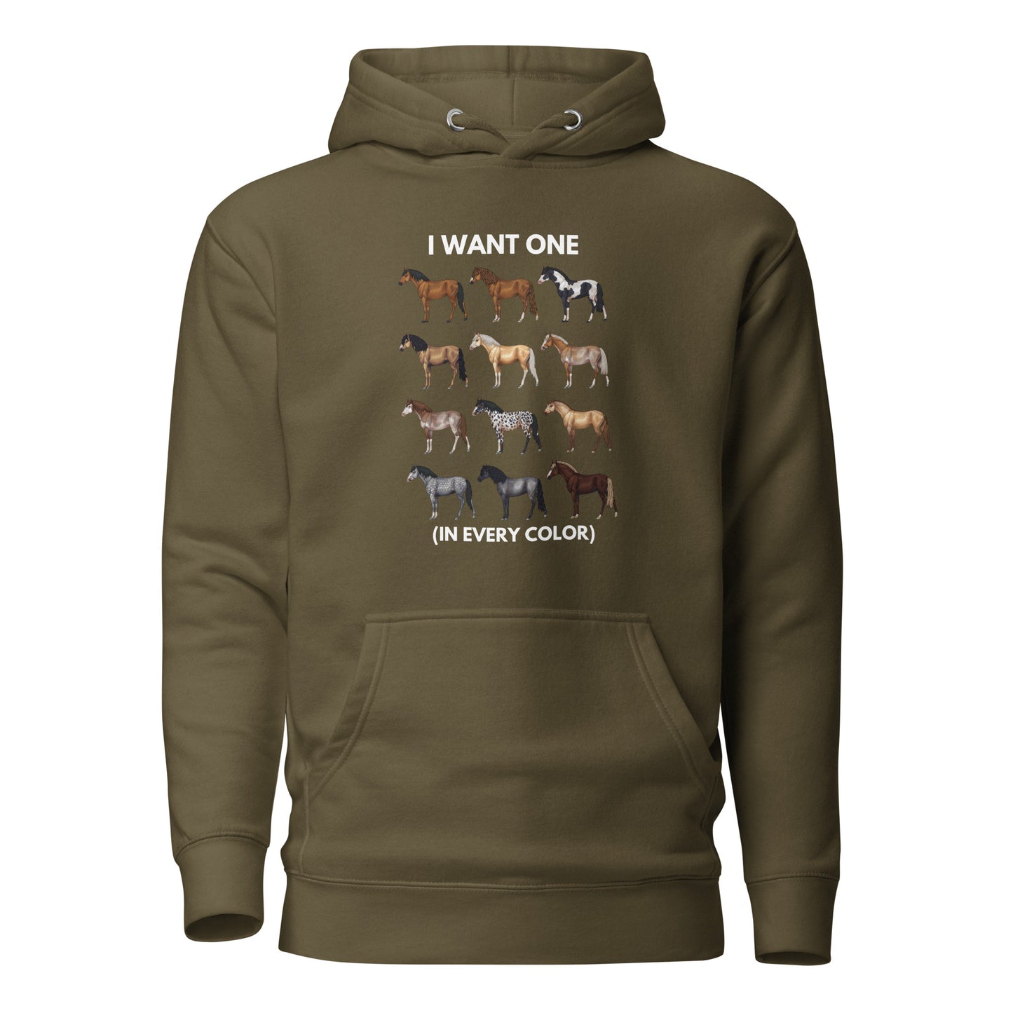 "I want one in every color" hoodie